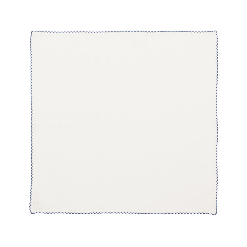 Casbah Napkin, White/Blue