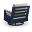 Fauteuil oscillant pivotant avec coussin L chariot