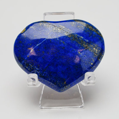 Cœur en lapis-lazuli poli d'Afghanistan (0,02 lb)