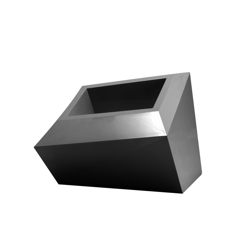 Pot à fleur en résine Faz, H 23,5 po x l 32,25 po x P 24,75 po, Anthracite