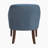 Perlas 26.5" Modern & Contemporary Accent Chair with Textured Fabric Upholstery, Button-Tufted Back & Solid Wood Legs-25235069