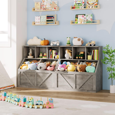 Ensemble de 2 organisateurs de rangement pour jouets Farmhouse Kids