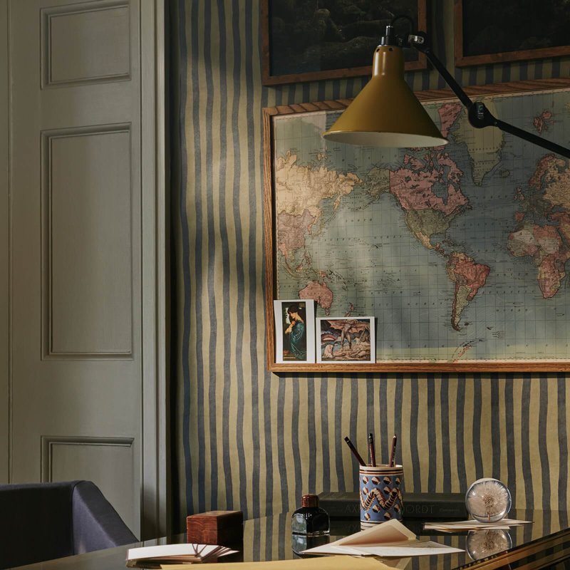 Artist's Stripe Wallpaper, Laurustine/Galaxias