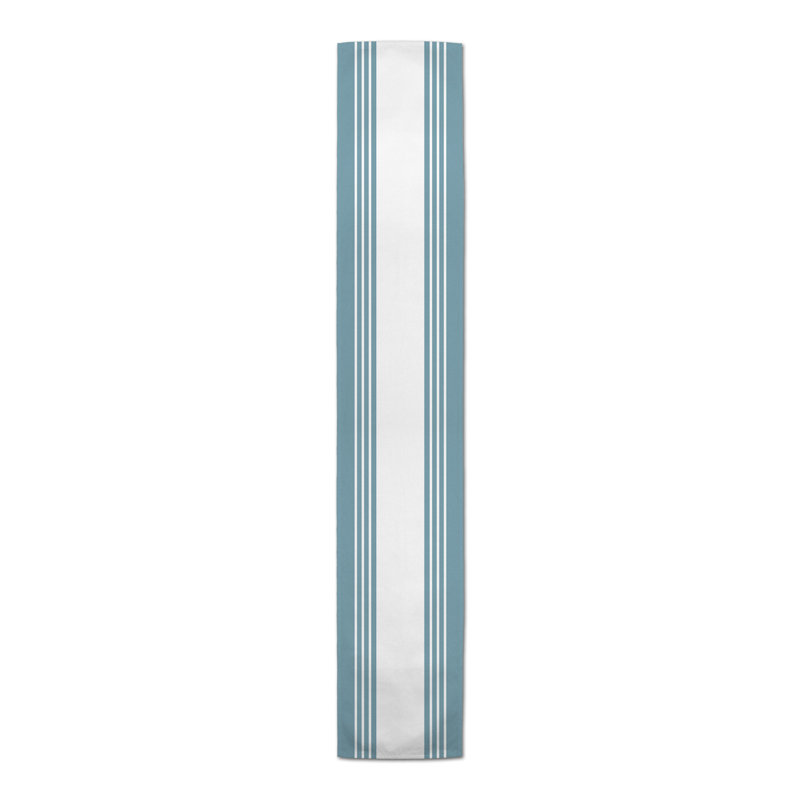 Chemin de table Breyana, P 16 po x L 90 po, Bleu