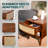 Arnitra Solid Wood Nightstand With Rattan
