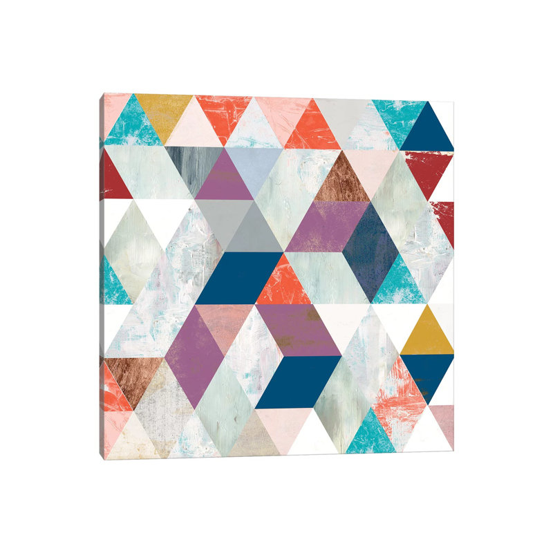 Bright Mosaic I by Victoria Borges - Wrapped Canvas Gallery-Wrapped Canvas Giclée, 30.48 cm H x 30.48 cm W