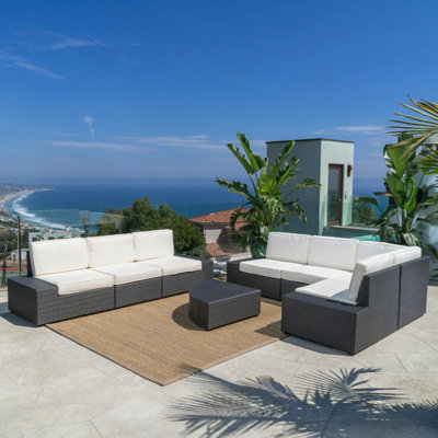 Santa Cruz Outdoor 8-Piece Sectional Set
