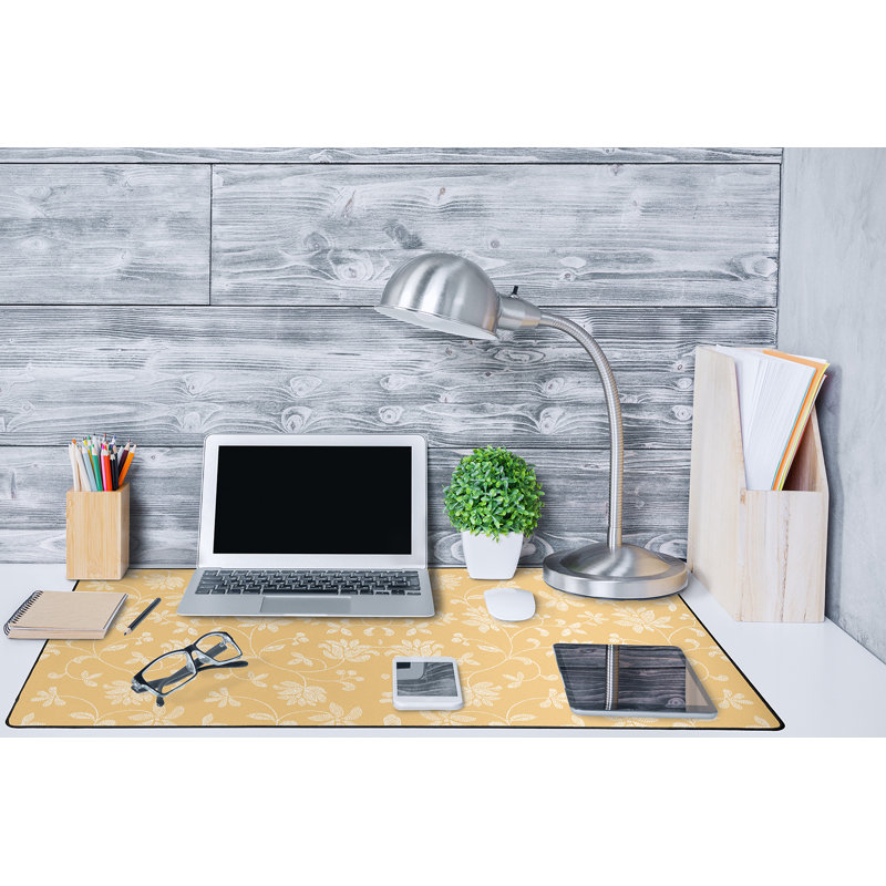 Grand sous-main de bureau Cathrine, Jaune