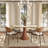 Luxury Thicken Stone Gold Trim Analia Round Solid Wood Base Kitchen Room Table For 2-8 People-1964089374-1964089361
