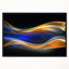 Abstrait «3D Gold Blue Wave Design», impression-35124118-26668424