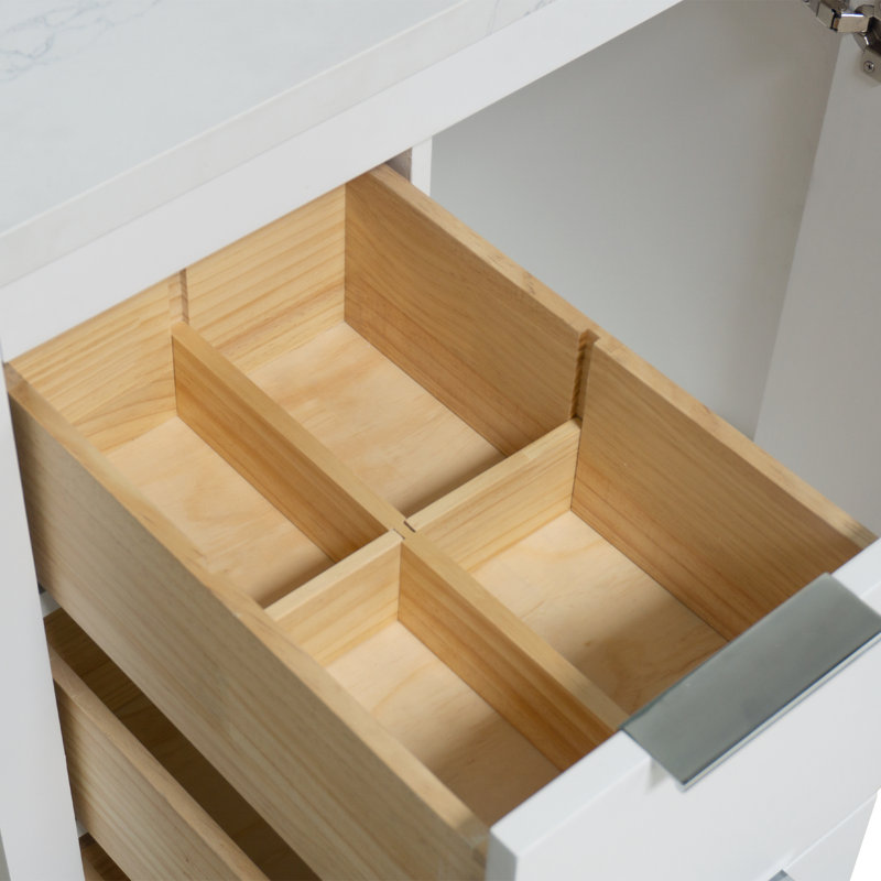 Ensemble de meuble-lavabo simple 42 po Anastazia, Blanc