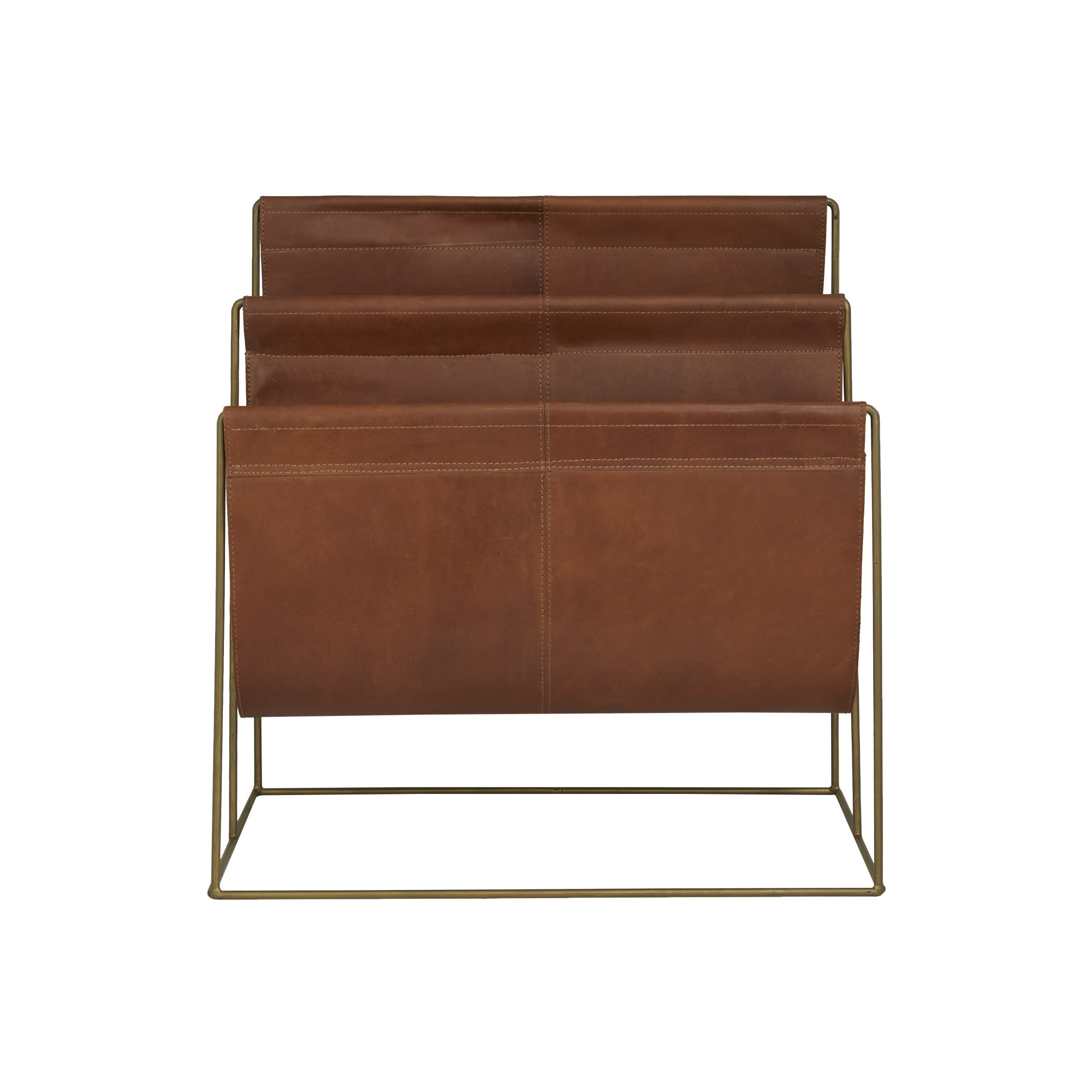 Ginesta Magazine Rack, Brown