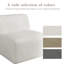 Berlare 87.9Cm Wide Armless Chair-2009839586