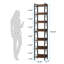 Wissem 200cm H x 34cm W Steel Corner Bookcase-522151596