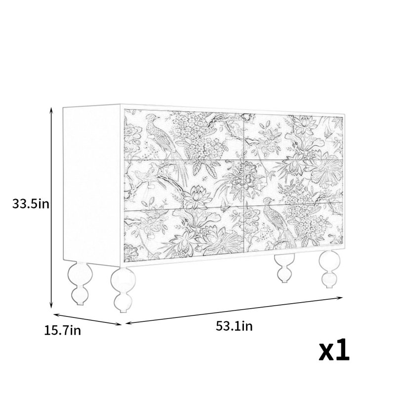 Commode d'appoint simple et généreuse, Blanc