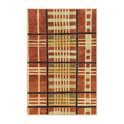 Tapis décoratif multicolore à motif abstrait
