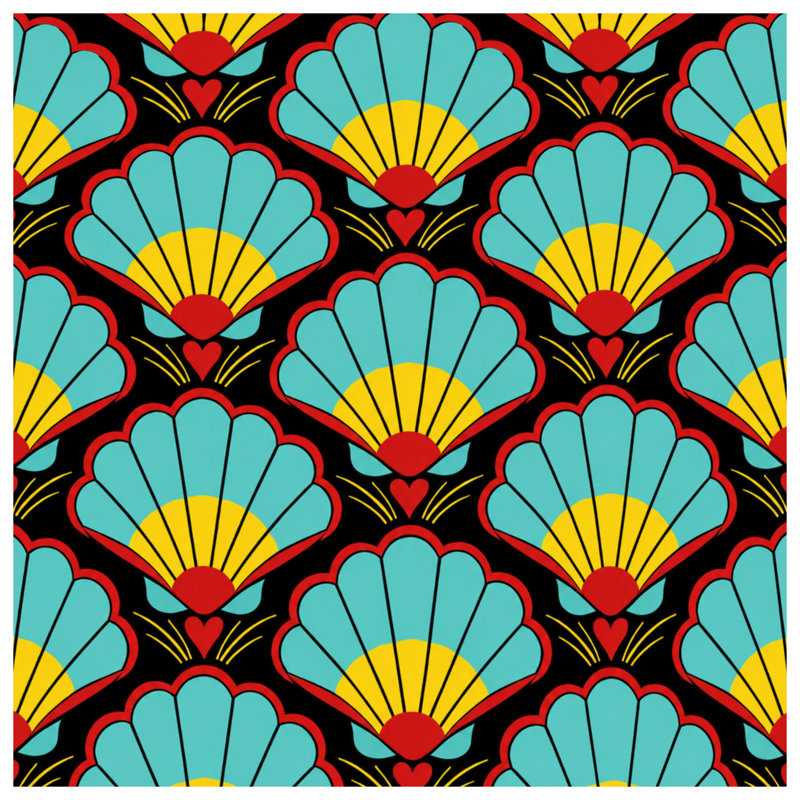 Coussins Art Deco, 16 x 16 inches