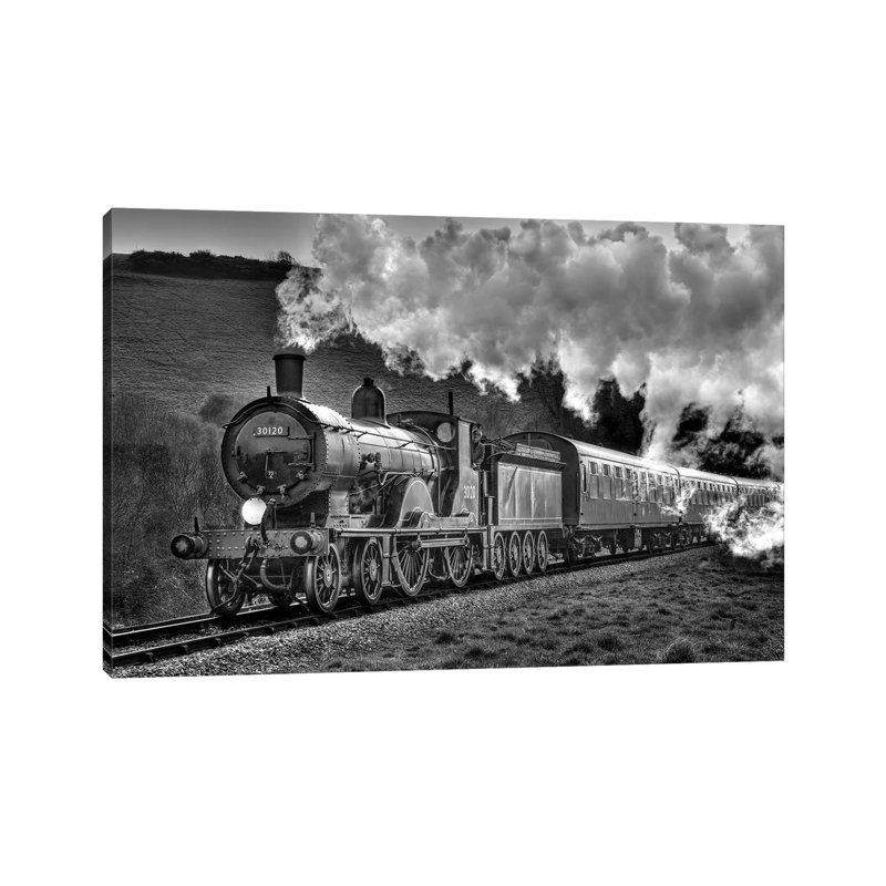 Steam Days 1 Piece Wrapped Canvas Wall Art, 8"H x 12"W