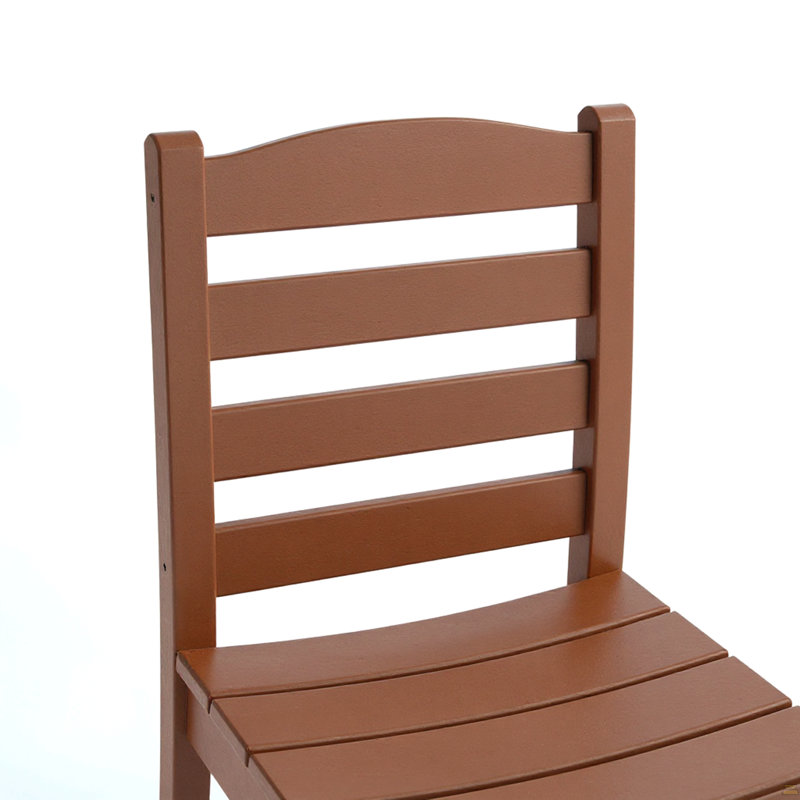 Chaises d'extérieur sans accoudoirs, Brun