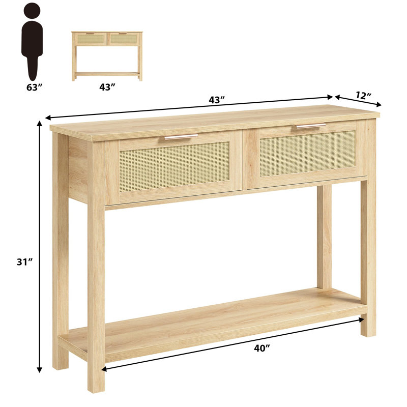 109.2cm Console Table