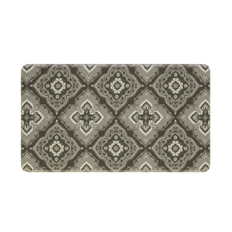 Laura Ashley Allie Wellness Anti-Fatigue Mat, Rectangle 1'5" x 2'8", Dark Gray