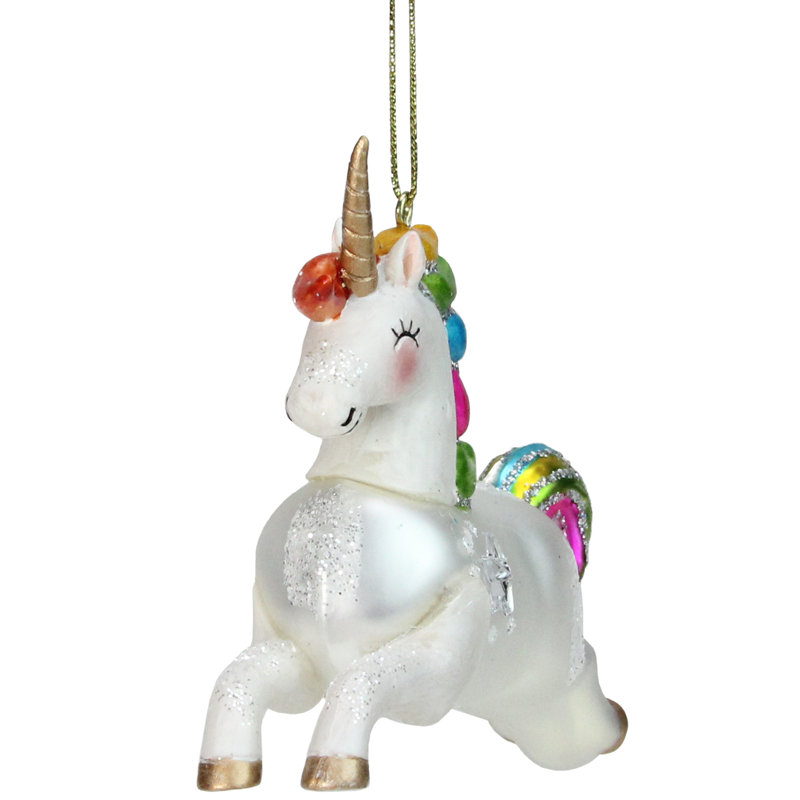 3.5'' Glass Hanging Figurine Ornament