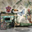 Papier peint tropical avec papillon bleu Toucan-1400860424-1400860429