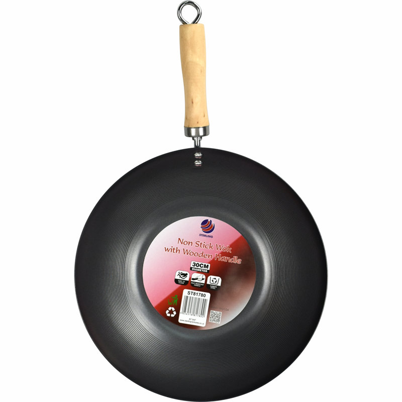 17 Stories Samaris Non-Stick Carbon Steel Wok