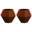  Planter 2 Pcs Rusty Weathering Steel-1752788924