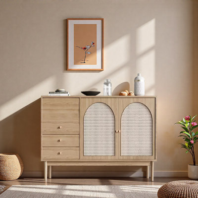 Wabi Sabi Style Multifunctional Accent Cabinet
