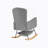 Grey Teddy Rocking Armchair