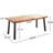 Splendid Modern Industrial Dining Table With Wood Platform And Metal Framework, Weather-, 69" H X 31.83" W 29.62" H, 60.61 Lb Charming Surface Support,