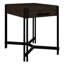 Table de bout de chaise foncé cacao