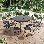 11-Piece Fold-In-Half Card Table – Kitchen, Wedding Event Set