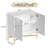 2 Door White Locker Accent Cabinet
