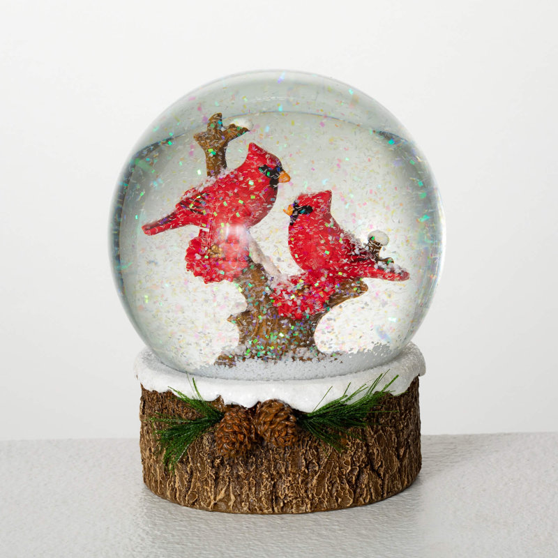 Multicolore boule à neige 5 po Cardinal