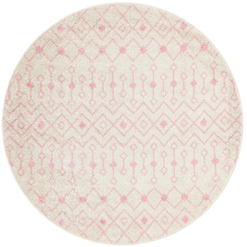 Abstract Indoor Rug, Round 6'
