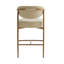 Tabouret de comptoir rembourré avec structure en métal-118574584