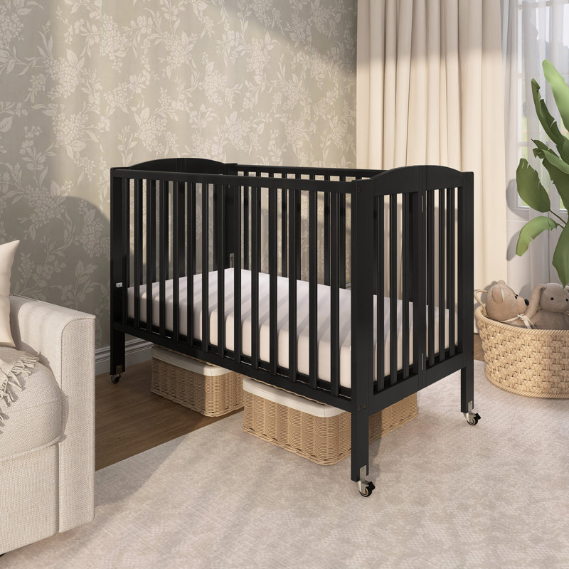 2-in-1 Standard Convertible Crib, Black
