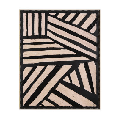 Clay Patern II a Hand Embelished Textured Framed Art Print