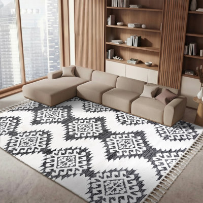 Tapis performance à poils longs style marocain