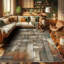 Machine Printed 177cm X 122cm Area Rug