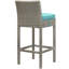 Ensemble de patio extérieur en osier gris anthracite 5 pièces Conduit-188032647
