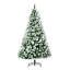 Sapin de Noël artificiel enneigé avec branches réalistes, 61 pommes de pin et 800 pointes