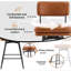 Swivel Upholstered Counter Stool with Metal Frame