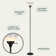 Ankrum 71" Modern Torchiere Floor Lamp with Frosted Plastic Shade
