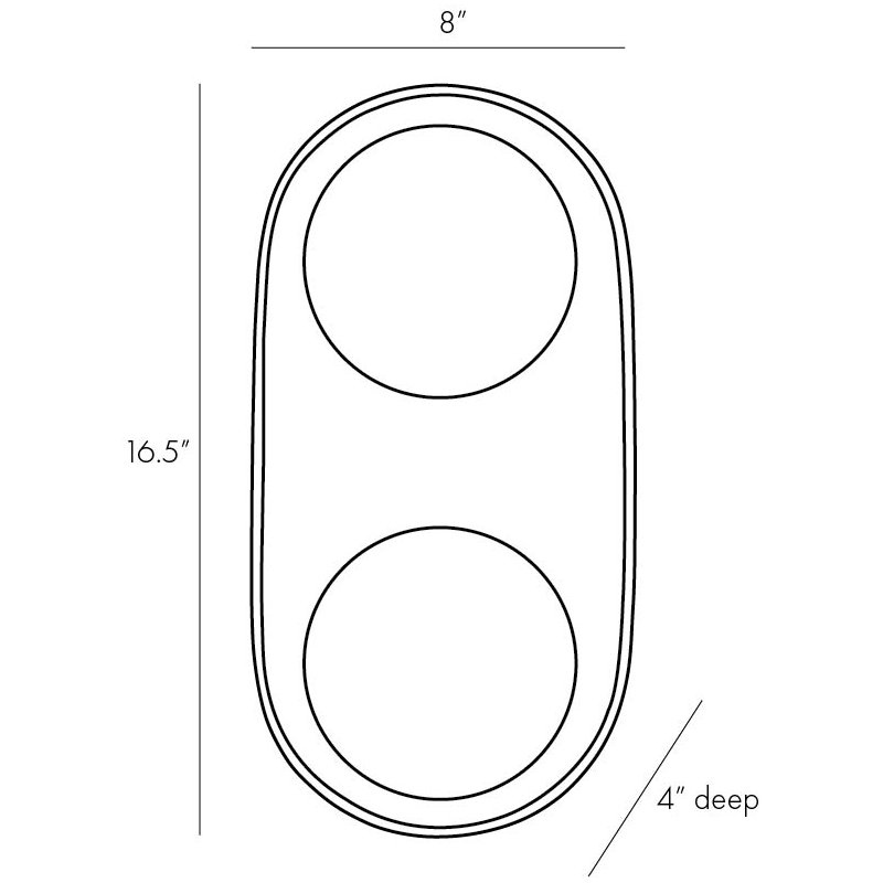 Glaze 2 - Light Flush Mounted Sconce