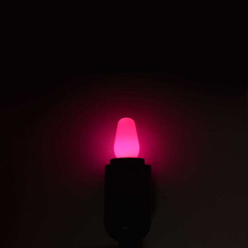 0,5 W, ampoule DEL à intensité variable C7 DEL, base, Rose