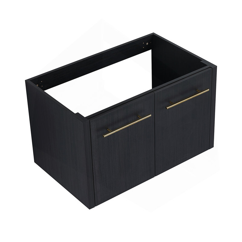 Meuble-lavabo mural de 30 pouces avec porte à fermeture en douceur et beaucoup de rangement, parfait pour les salles de bain modernes.