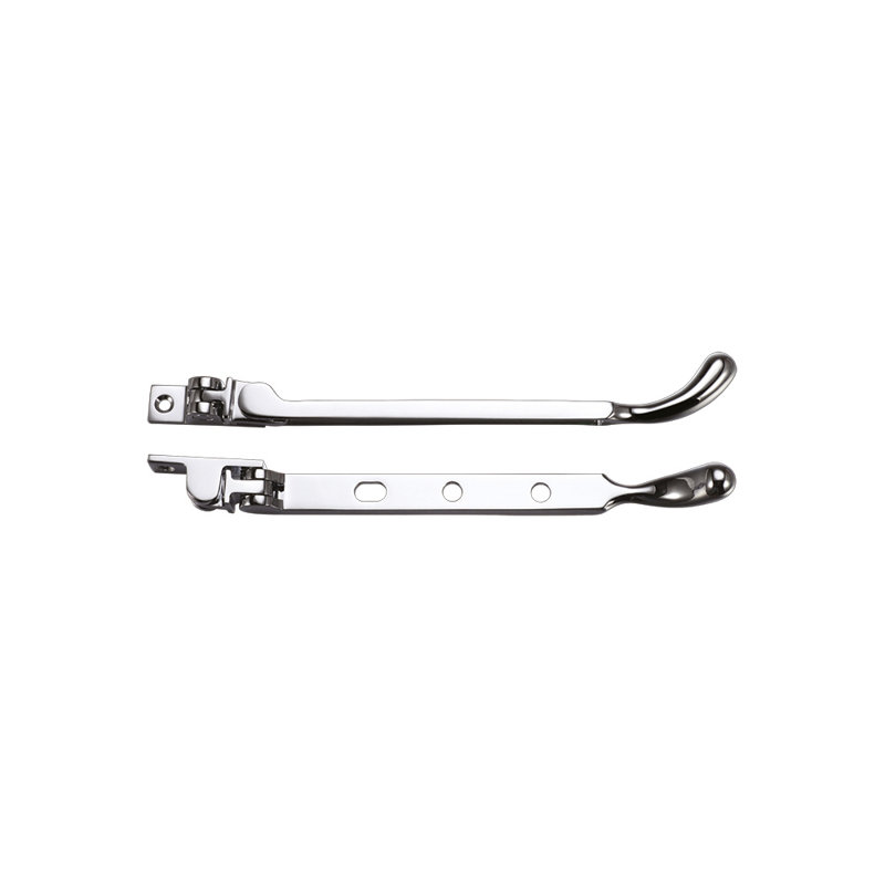 Bulb End Casement Stay, Polished Chrome